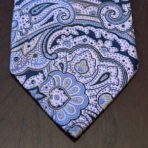 Forsyth Of Canada Pink Blue Hand Made 100% Silk Made In China